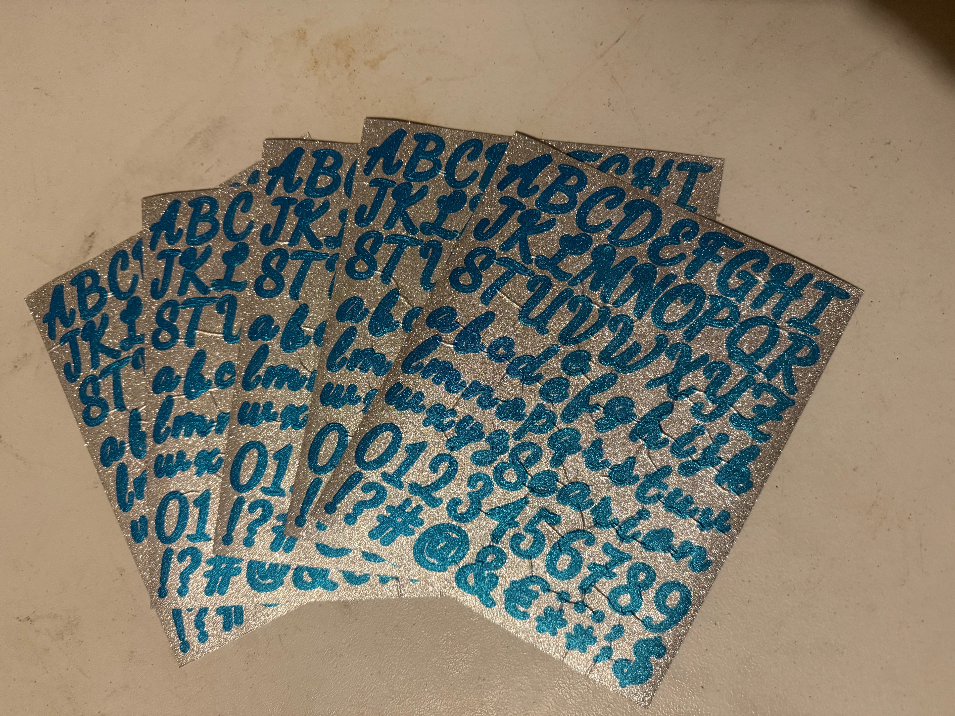 LETTERS TICKETS( 5)SHEETS
