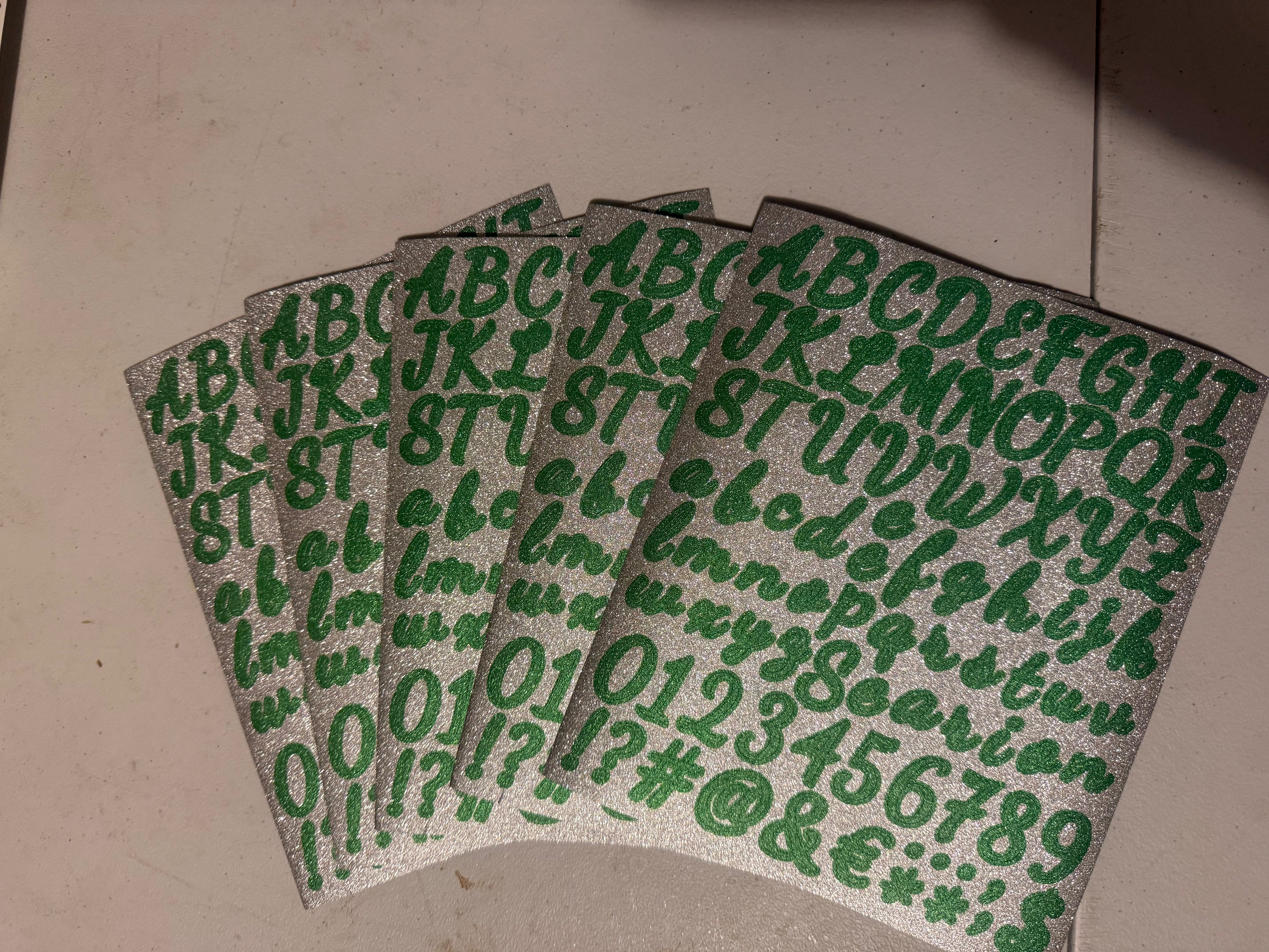 LETTERS TICKETS( 5)SHEETS